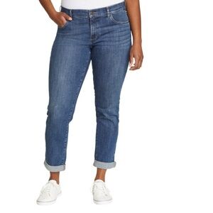 Eddie Bauer Blue Jean Boyfriend Mid Rise Slim